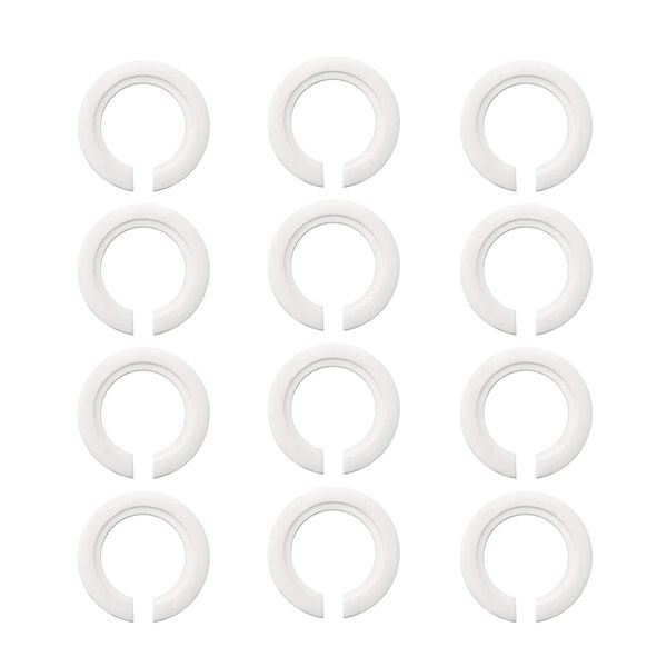 Lamp Shade Ring Converter,12 Pcs E27 to E14 Plastic Lamp Shade Ring Lampshade Ring Reducer Adaptor for Home Socket Screw Bulbs Bayonet Cap Lampholders Glass Elements Lamp Screens