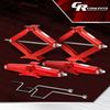 4Pcs 5000lbs RV Trailer Stabilizer Leveling Scissor Jacks w/ Speed Crank Handle