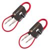 2 x 6.35mm 1/4" Stereo TRS Jack Lead/Balanced Signal Audio Patch Cable / 2 Pack 1m Red/Red