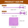 sourcing map Bow Tie for Men, Adjustable Bow Ties with Pocket Square(Light Purple, 2Size)