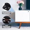 40Pcs 3/8" Overlay Kitchen Cabinet Door Hinges Self Closing Hardware Matte Black