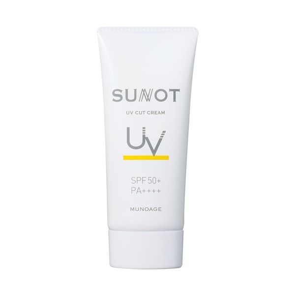 Sunknot UV Protection Cream Colorless 1.8 oz (50 g) [SPF50+/PA++++/UV Water Resistant] Sunscreen Cream Face Whole Body Surfactant Free Soap Off Sensitive Skin MUNOAGE