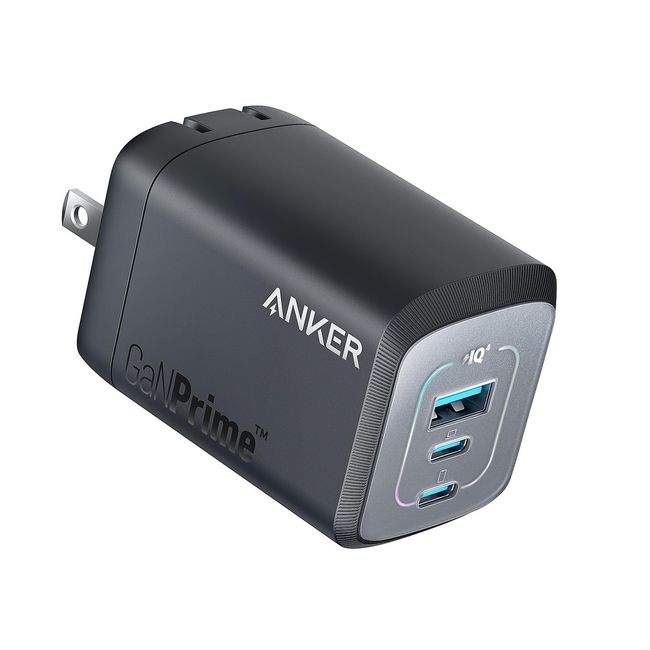 Anker Prime Wall Charger (100W, 3 ports, GaN) (Black)