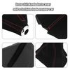 X AUTOHAUX Shift Boot Cover Dust Proof Universal Car Matte Black Red Line