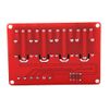 4 Channel Relay Module, 4 Channel Relay Board 5V Relay Module with Optocoupler High & Low Trigger Module for 5V/12V/24V(5V)