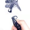 Stainless Steel Folding Beard Comb, Anti-static Beard for Men Grooming & Combing Hair Beards Mustaches, Beards and Mustaches Styling Pocket Comb, Men's Beard & Moustache Combs