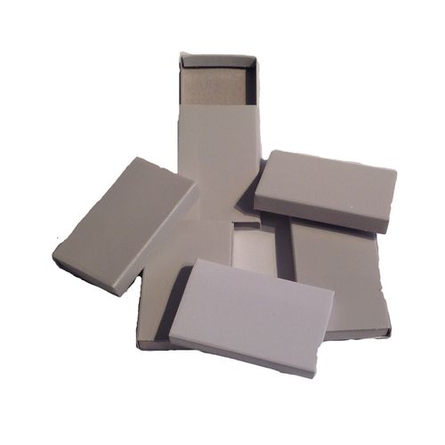 50 Plain Off White Cardboard Slide Tray Match Type Candy Storage Favor Boxes