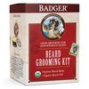 Badger - Beard Grooming Kit, Beard Oil Tin & Beard Balm 1 fl oz, Babassu & Jojoba, Certified Organic, Facial Hair Leave-in Conditioner