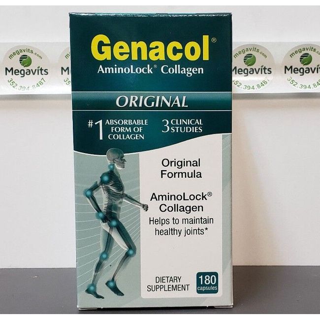 Genacol AminoLock Collagen Original 180 Capsules - Dietary Supplement