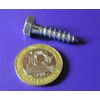 Zinc Hex Head Lag Screw 7/16 Hex Size 1/4 Thread x 1.00" Length, 100 pcs