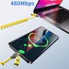 4 In 1 Spring Extension Data Cable Fast Charging type C/usb/micro