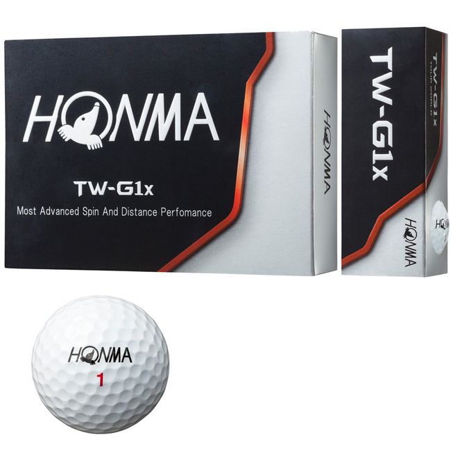 Honma TW-G1x Golf Balls 1 Dozen White