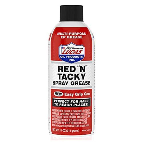 Lucas Oil 11025 Red "N" Tacky Grease Aerosol - 11 Ounce