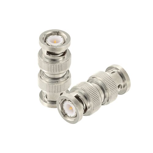 Superbat BNC Adapter 50 Ohm BNC Male to Male Connectors for CCTV Video Camera System HDTV RG59 Coaxial Cables etc. 5pcs