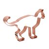 Cornish Rex Cat Cookie Cutter 5 X 3.5 in - Handcrafted Copper Cookie Cutter