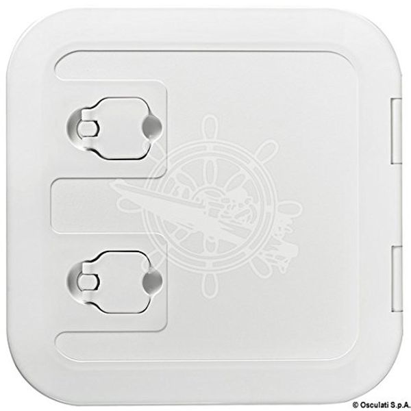 White flush inspection hatch 375 x 375 mm
