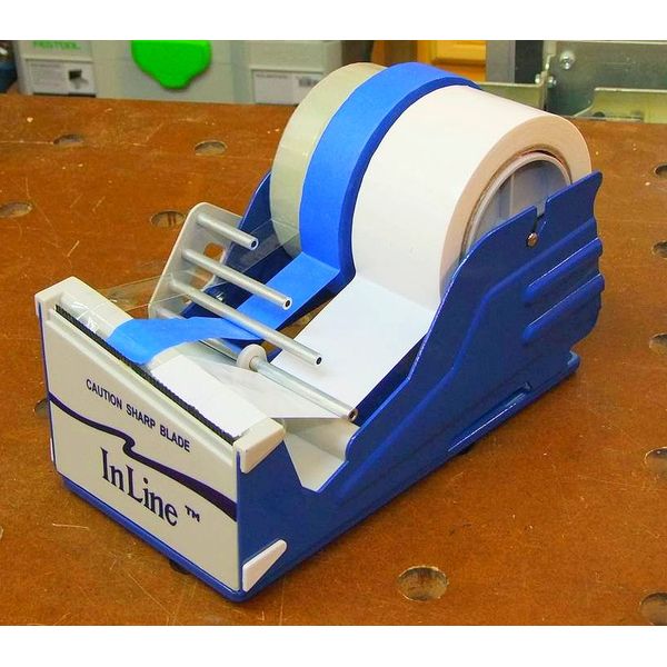 1 2 3 4 rolls multi roll TAPE DISPENSER 4" wide Table Top shipping InLine SL7346