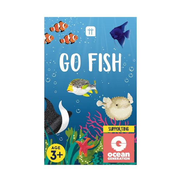 Talking Tables Go Fish Card Game for Kids | Animal Snap Travel Game for Children & Family with Educational Ocean Fact File (FISH-GOFISH)