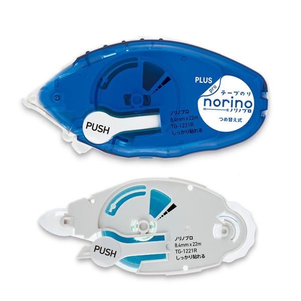 Plus TG-1221-11 54-343 Norino Pro Adhesive Tape Firmly Stick Value Main Unit + Refill Tape