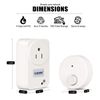 Garbage Disposal Wireless Switch Kit, Self-Powered Portable Remote Control Outlet On Off by CLEESINK