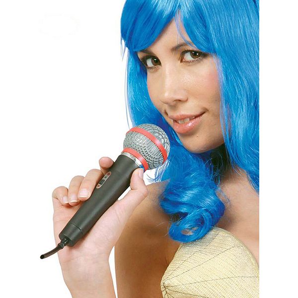 Fiestas Guirca Fake plastic microphone cm 20 for disguise singer