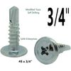 Modified Truss Head #8 x 3/4 Self-Drilling K-Lath Tek Screws (500) 
