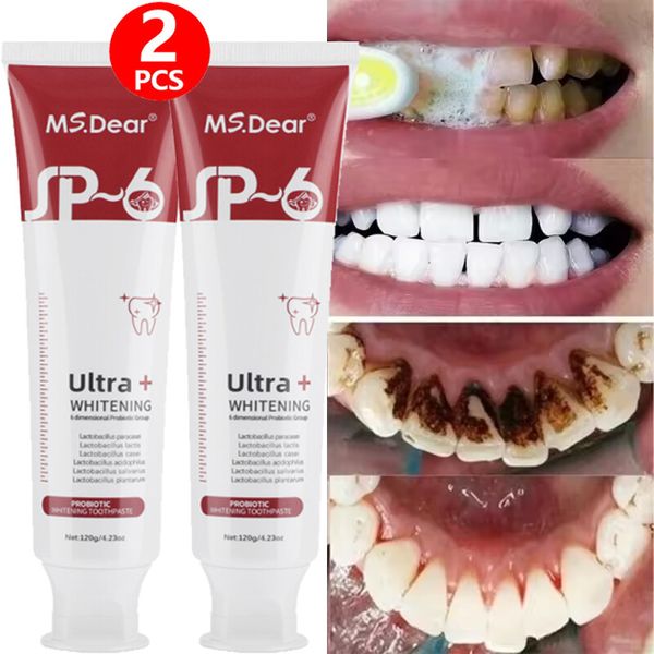 2PACK Super Probiotic SP-6 Toothpaste, Probiotics Bright White Toothpaste, Sp 6
