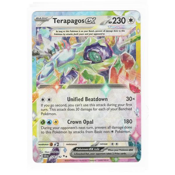 Pokemon - Terapagos ex 128/142 - Stellar Crown Double Rare Card