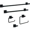 Franklin Brass MAX46-FB Maxted Towel Ring in Matte Black