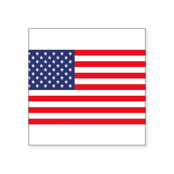 CafePress American Flag Rectangle Sticker Square Bumper Sticker Car Decal