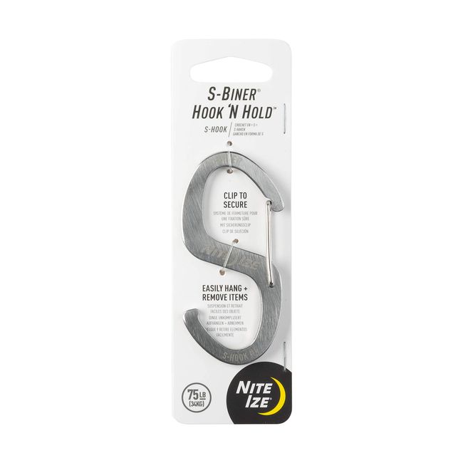 NITEIZE S-Biner Hook & Hold Stainless Silver Small