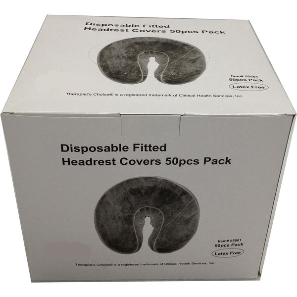 Therapist's Choice® Disposable Fitted Face Rest Covers (50 pcs per box) (White)