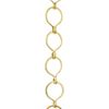 RCH Hardware CH-04R-PB Decorative Solid Brass Chain For Hanging, Lighting - Sleek Round Unwelded Links