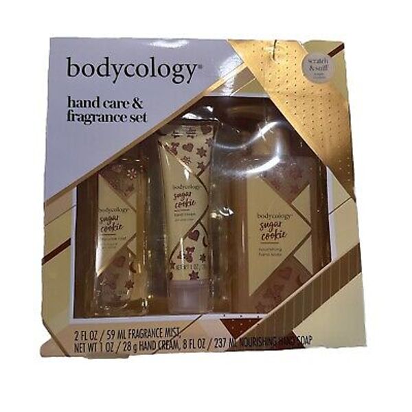 Bodycology Hand & Fragrance Set Sugar Cookie Body Mist Hand Cream Hand Soap