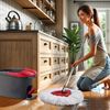 Mop Replacement Heads for O Cedar: Mop Replace Head Easy Wring Spin - Mop Heads Replacements Easy to Clean Install and Replaceable Mop Head Machine Washable (6pack)