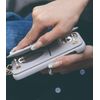 Liisea iPhone 13 Case, Shoulder Quilting, iPhone13 Case, Smartphone Case, iPhone 13, Back Card Storage, Notebook Type, Iphone13 Case, Shockproof, 13 Case, iPhone Case 13, Case with Strap, iPhone Case