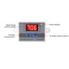 Digital Hygrometer Switch Controller Humidity Sensor Controller Humidity Range 0~99% RH (220V)