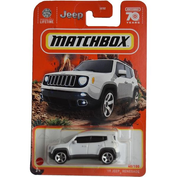 Matchbox '19 Jeep Renegade, White 40/100