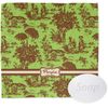 YouCustomizeIt Personalized Green & Brown Toile Washcloth