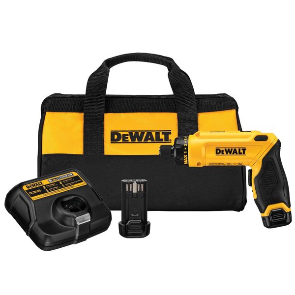 DEWALT 8V MAX Cordless Screwdriver Kit, Gyroscopic, 2 Batteries, Electric (DCF680N2)