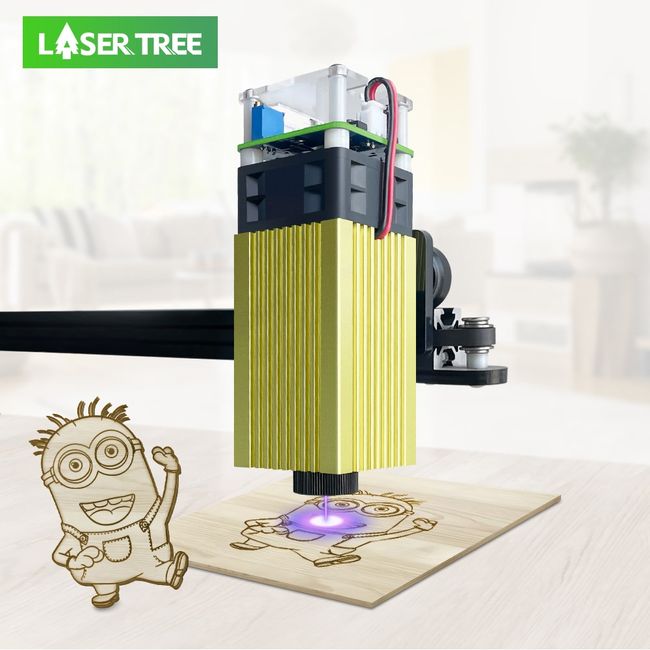 LASER TREE 40W 20W Laser Module Head 450nm TTL PWM for Laser Engraver Blue  Light