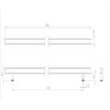 Frelan 1800x32mm SSS B/T Pull Handle