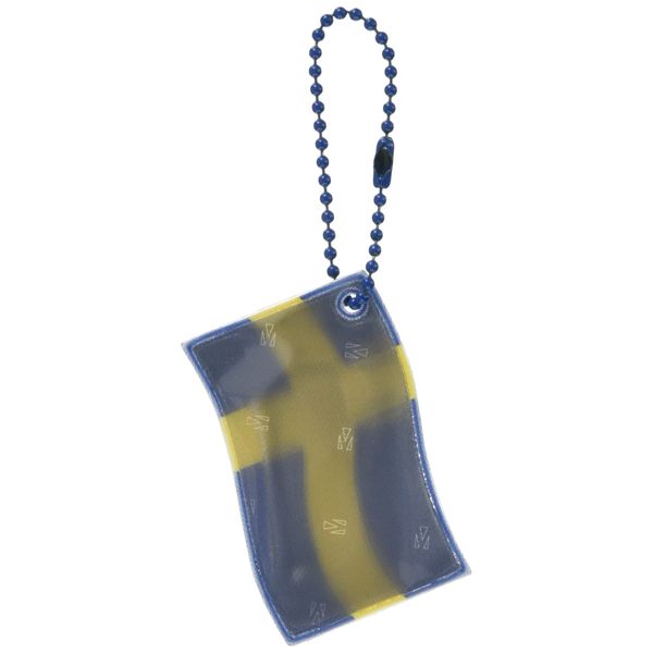 [Glimmis] Keychain, Grimmis Flag, Sweden, Scandinavian Reflector, Reflective Keychain, Retroreflective Material, Multicolor, Approx. 2.4 x 1.5 inches (6 x 3.8 cm)