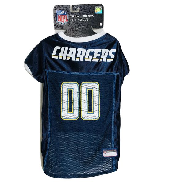 NEW TEAM JERSEY PET WEAR NFL SAN DIEGO CHARGER FOOTBALL SIZE 2XL 20”-24” Blue