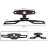 Karun Universal Motorcycle Tail Lamp Brake Light Folding License Plate Bracket