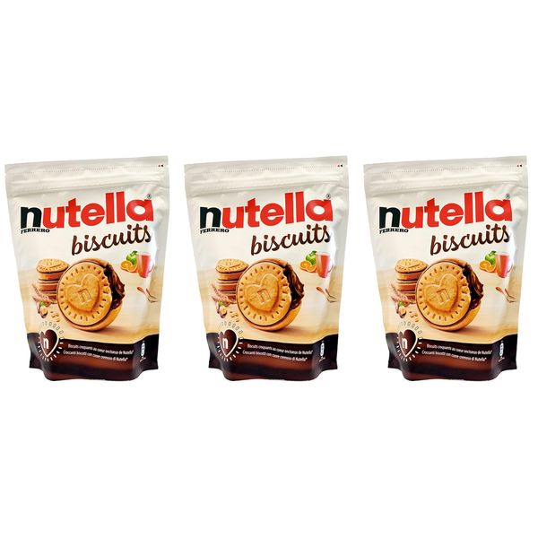 Nutella Sandwich Biscuits 304g Resealable Pouch (3 packs)