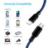 OMBROA 3 pcs USB C to Lightning Cable 6/6/10FT