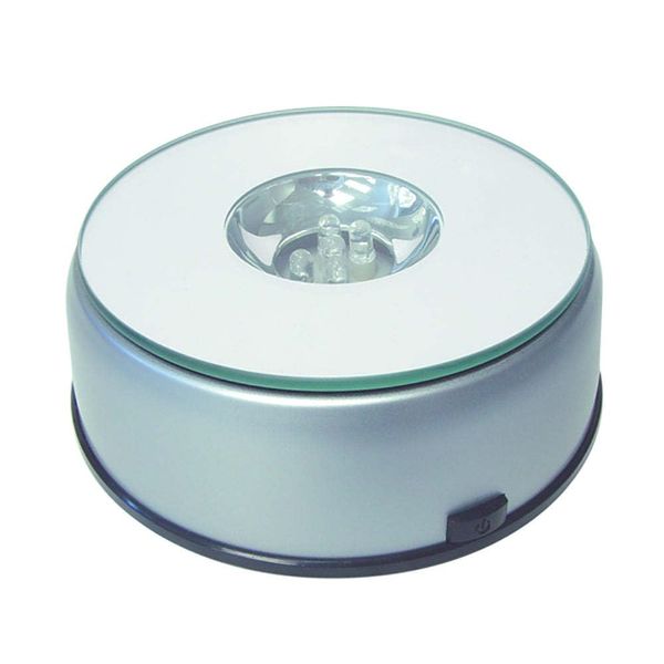 Lighted Rotating Base for Crystal Cubes by Ringmasters
