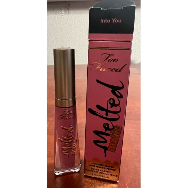 Too Faced Melted Liquefied Matte Long Wear Lipstick INTO YOU - Size 7mL NIB