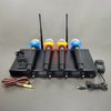 4 Channel Wireless Microphone System 4 Handheld Black Mic Karaoke DJ Singing